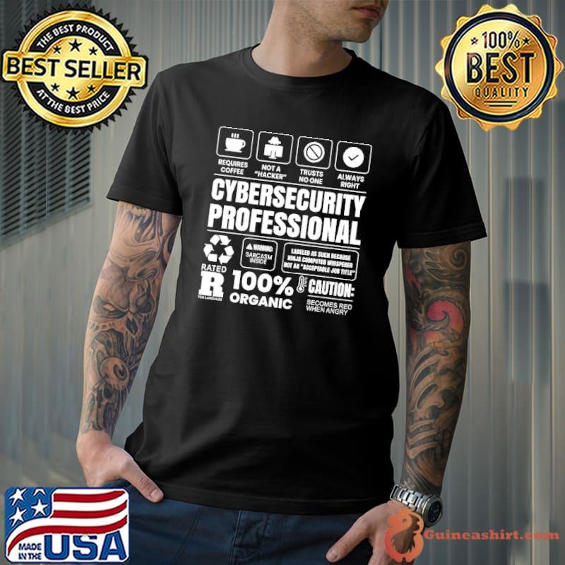 Cyber Security Professional Becomes Red When Angry Shirt Unisex