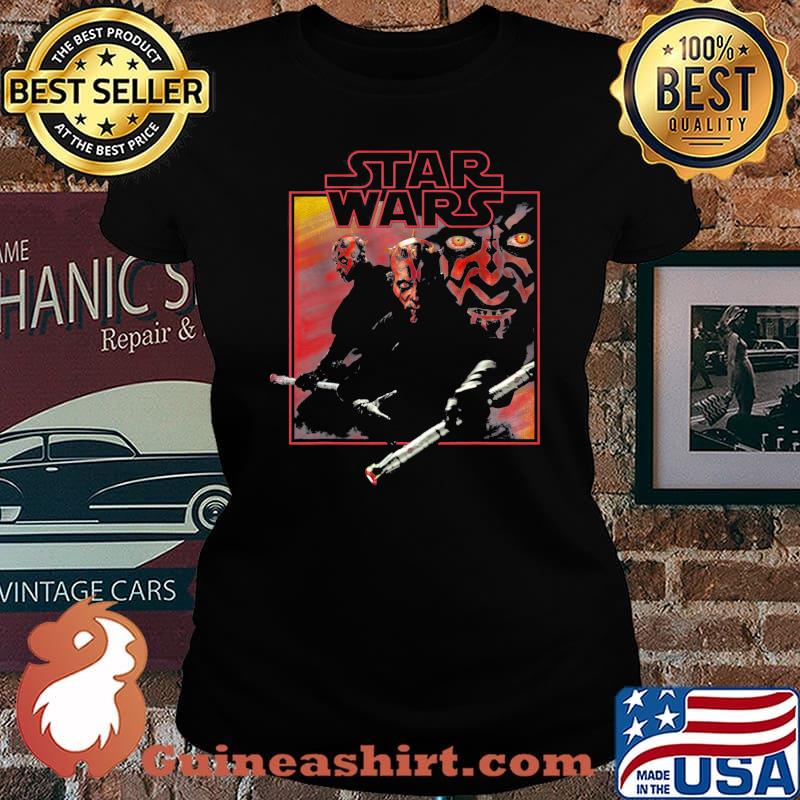 Darth maul movie square portrait Star wars shirt