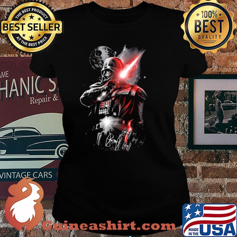 Darth Vader lightsaber portrait graphic Star wars shirt