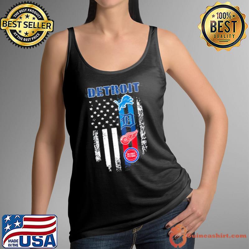 Detroit Flag Shirt Tank Top