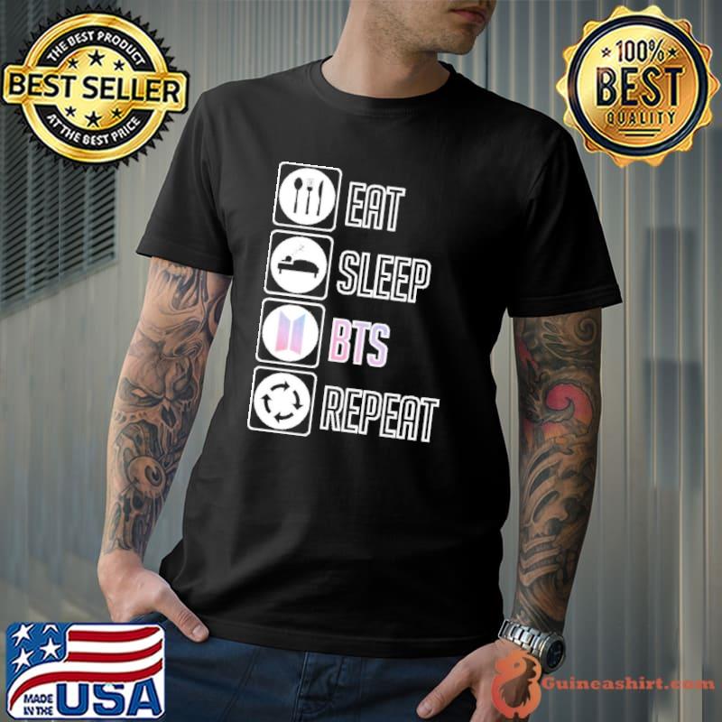 Eat sleep bts repeat shirt