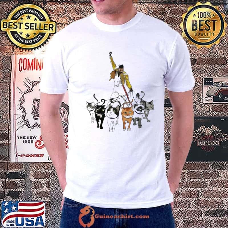 Freddie mercury and cats shirt