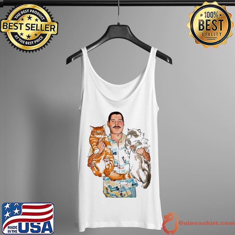 Freddie mercury cats drawing s Tank Top