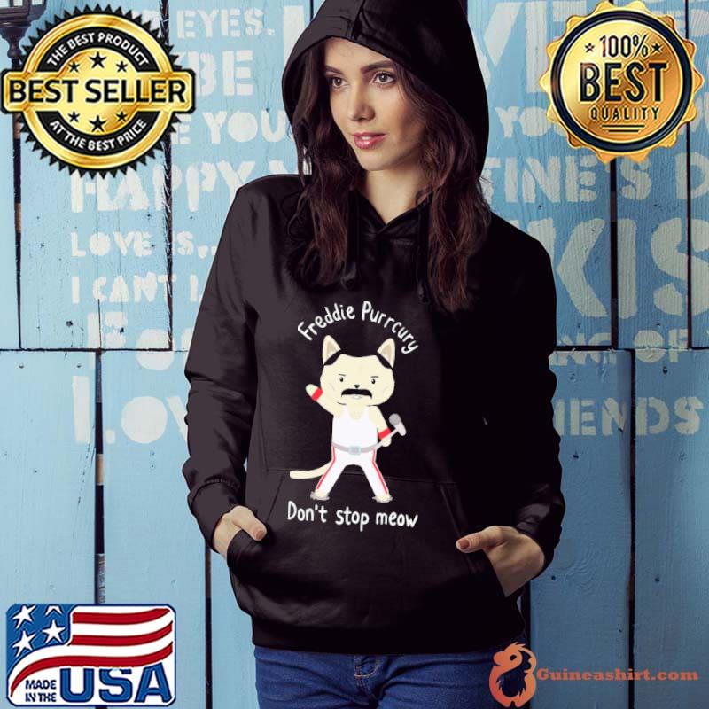 Freddie Purrcury don't stop meow shirt