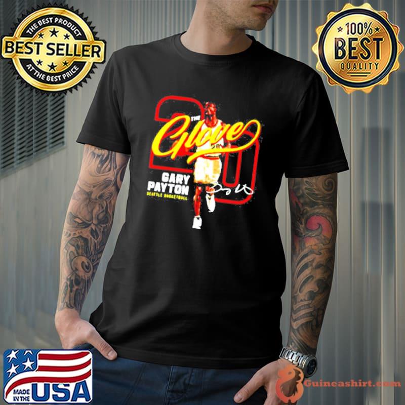 gary Payton Outline 20 basketball signature s Unisex