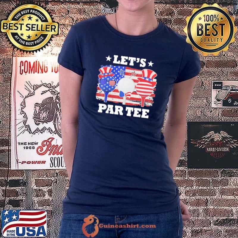 Golf let's par American flag independence golf 4th july s Ladiestee