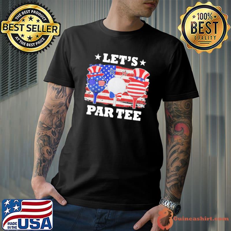 Golf let's par American flag independence golf 4th july s Unisex