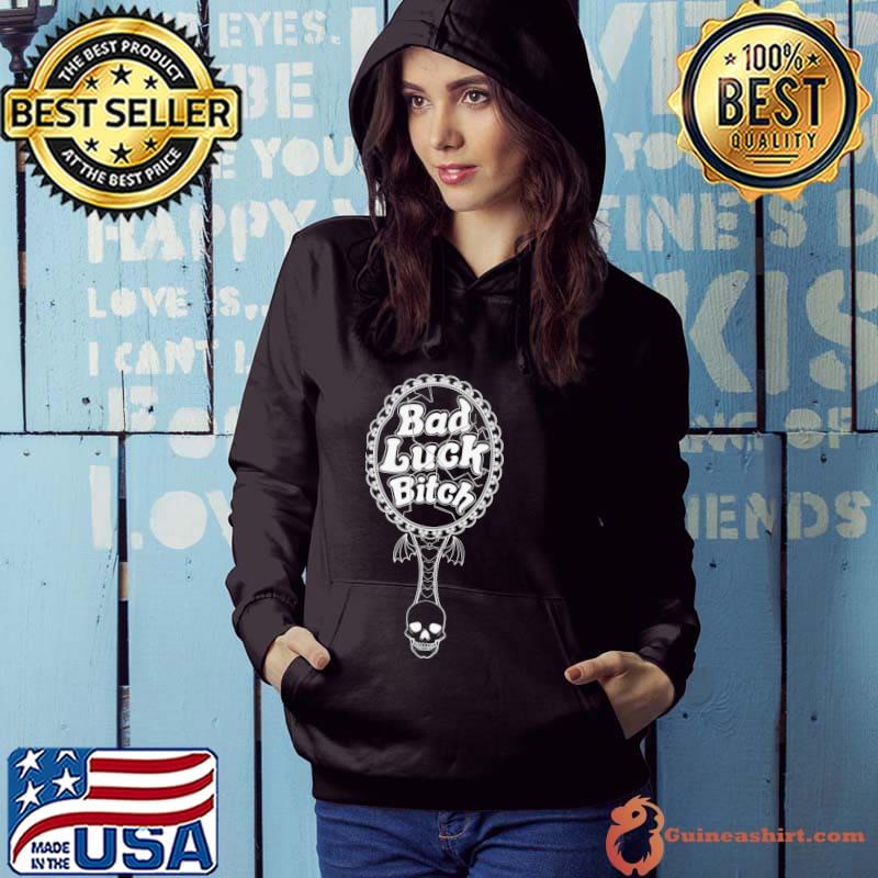 Gothic vanity hand mirror pastel goth bad luck bitch vintage shirt