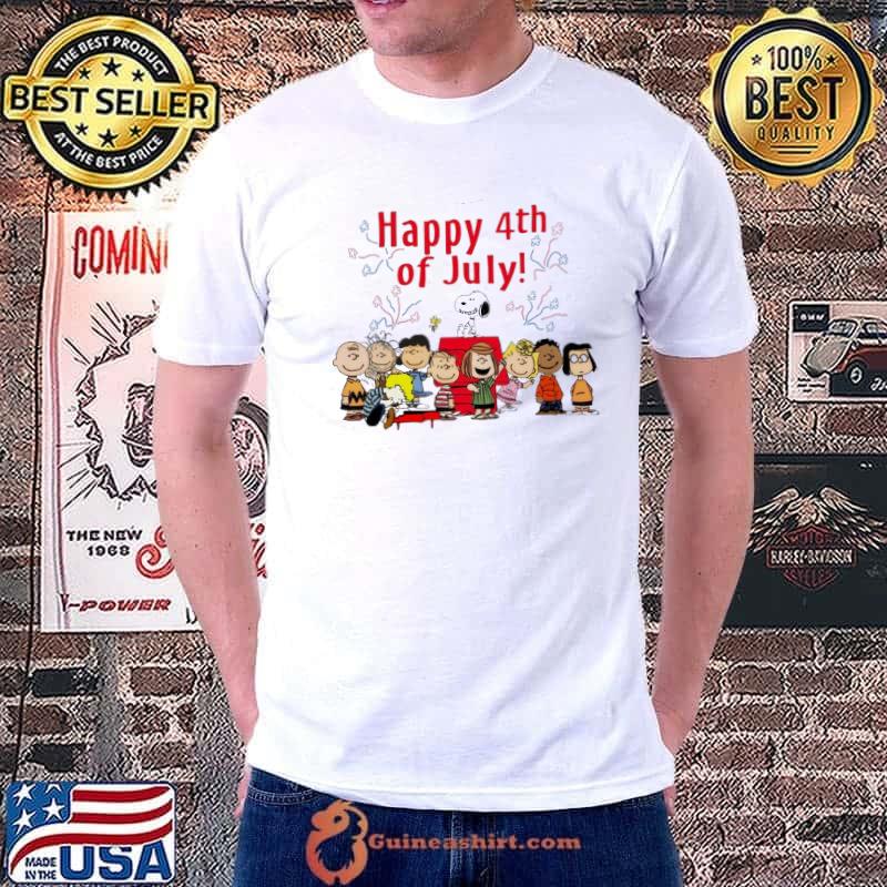 Happy 4th of july peanuts snoopy shirt