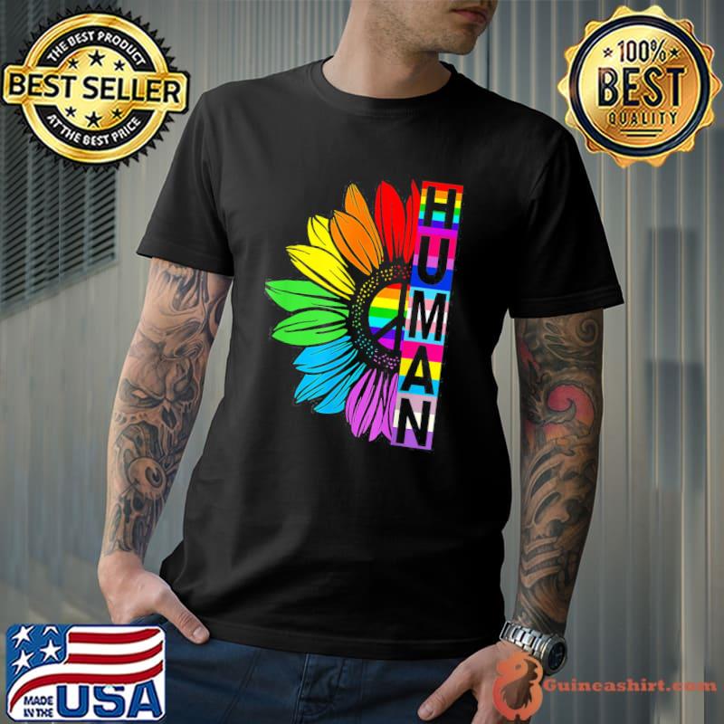 Human sunflower rainbow LGBT flag gay pride proud lgbtq s Unisex