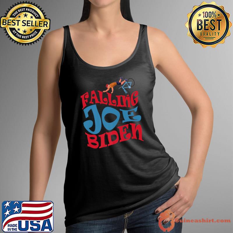 Joe Biden Falling Off Bike Shirt Funny Biden Premium T-Shirt Tank Top