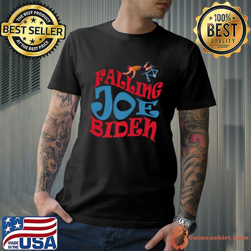 Joe Biden Falling Off Bike Shirt Funny Biden Premium T-Shirt Unisex