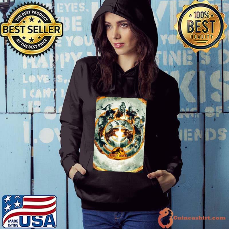 Jurassic world dominion trex art movie poster design shirt