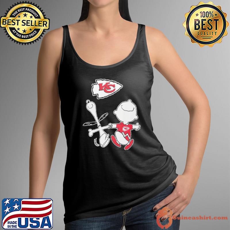 Kansas Chiefs Snoopy and charliebrown dancing s Tank Top