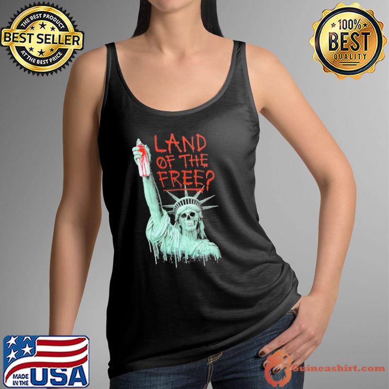 Land of the Free Skull Blood Shirt Tank Top