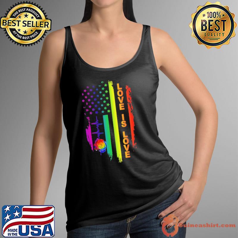 Love Is Love LGBT Flag s Tank Top