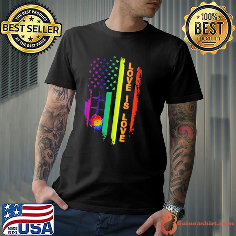 Love Is Love LGBT Flag shirt
