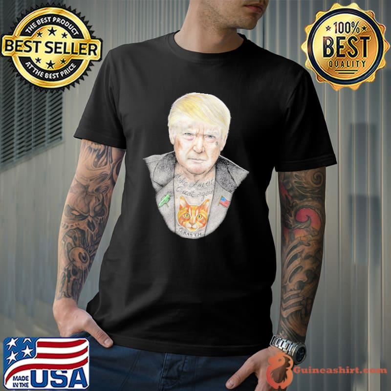 Make america great again flag trump tattoo cat s Unisex