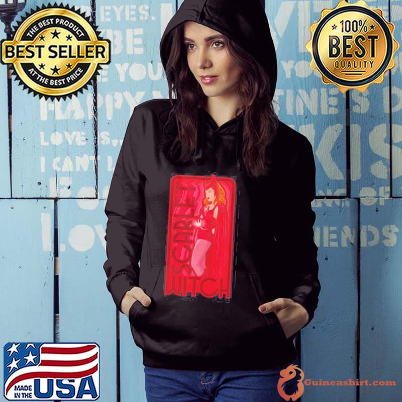 Marvel wandavision scarlet witch super hero shirt
