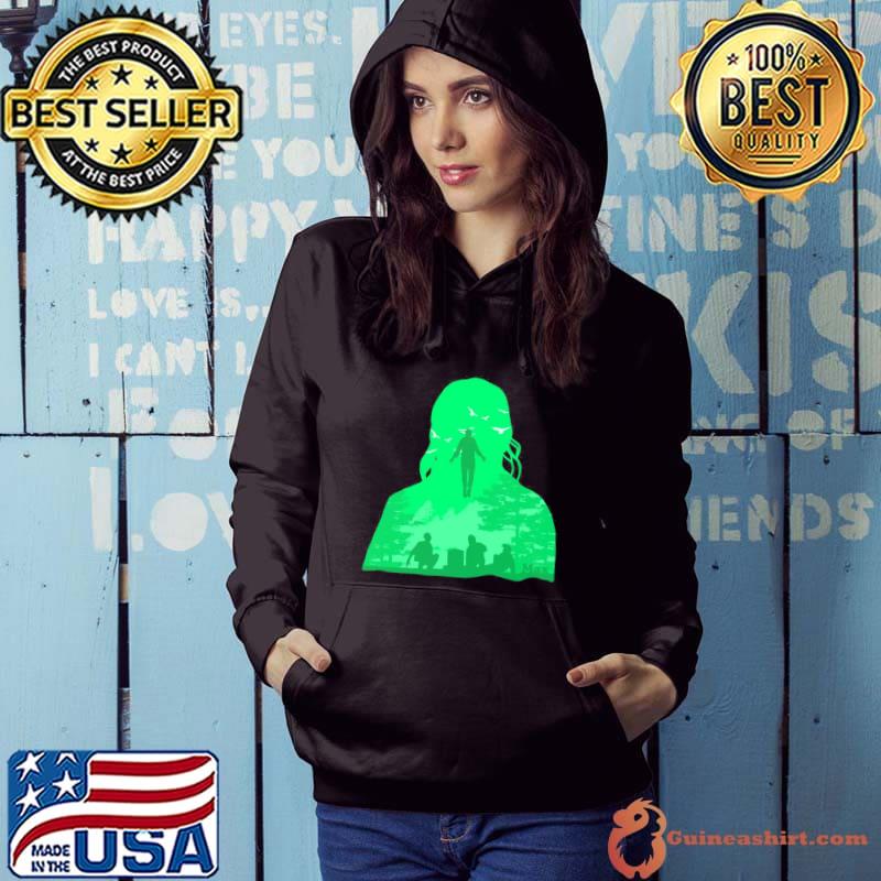Max floating scene dear billy stranger things season 4 green theme shirt