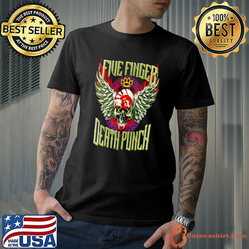Motley Crue Band Rock Five finger death punch T-Shirt