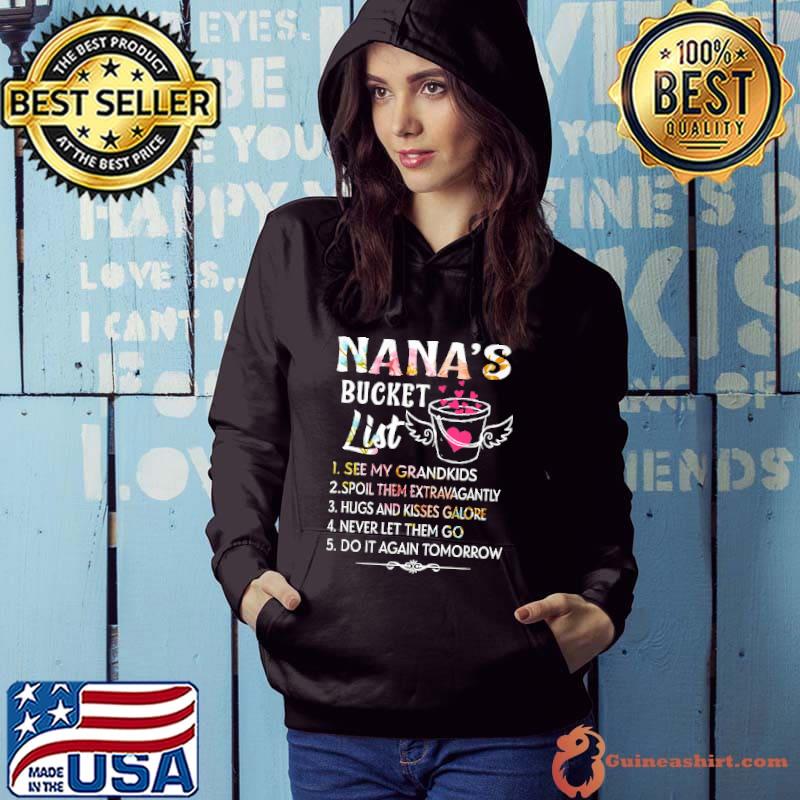 Nana's Bucket List Grandma Shirt