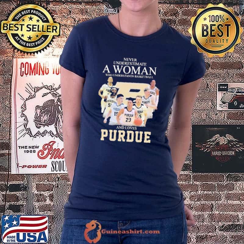 Never underestimate a woman who understands basketball and loves purdue signature classic s Ladiestee