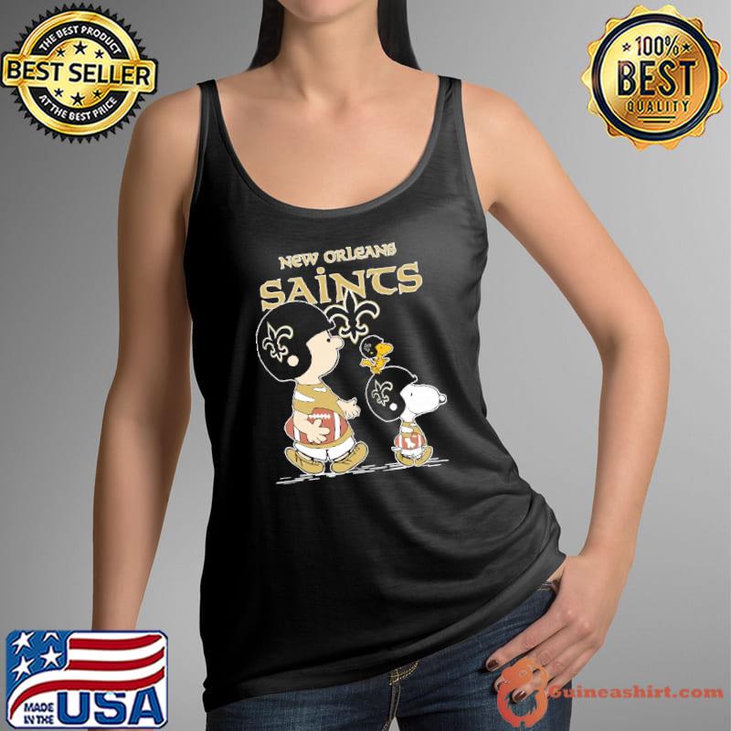 New orleans saints let's play Football together Snoopy NFL s Tank Top