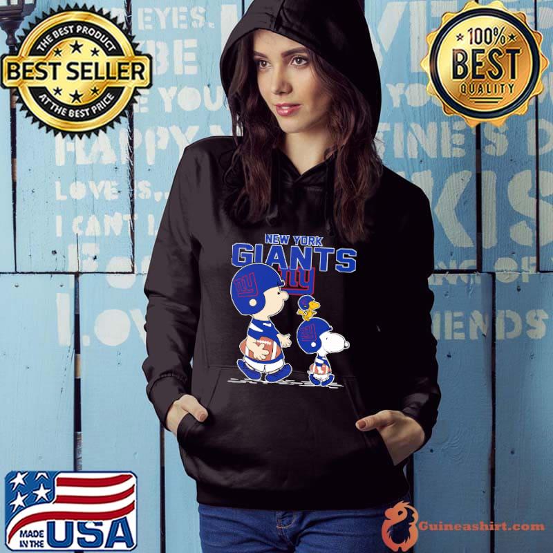 New York Giants Let's Play Football Together Snoopy NFL Women's V