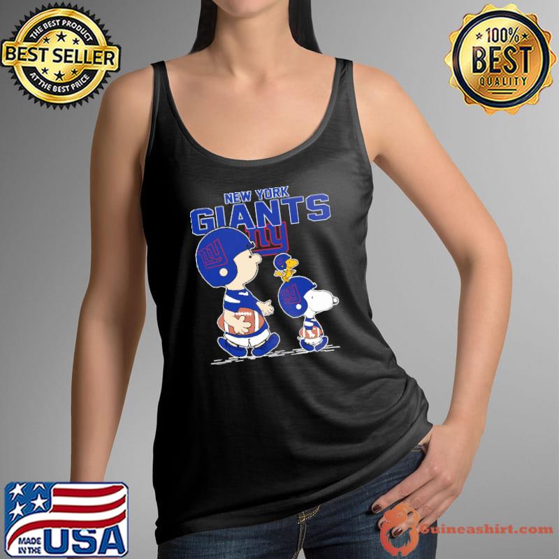 New York Giants Let's Play Football Together Snoopy NFL Women's V