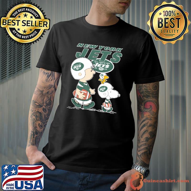 New York Jets Lets Play Football Together Snoopy NFL Shirts Unisex
