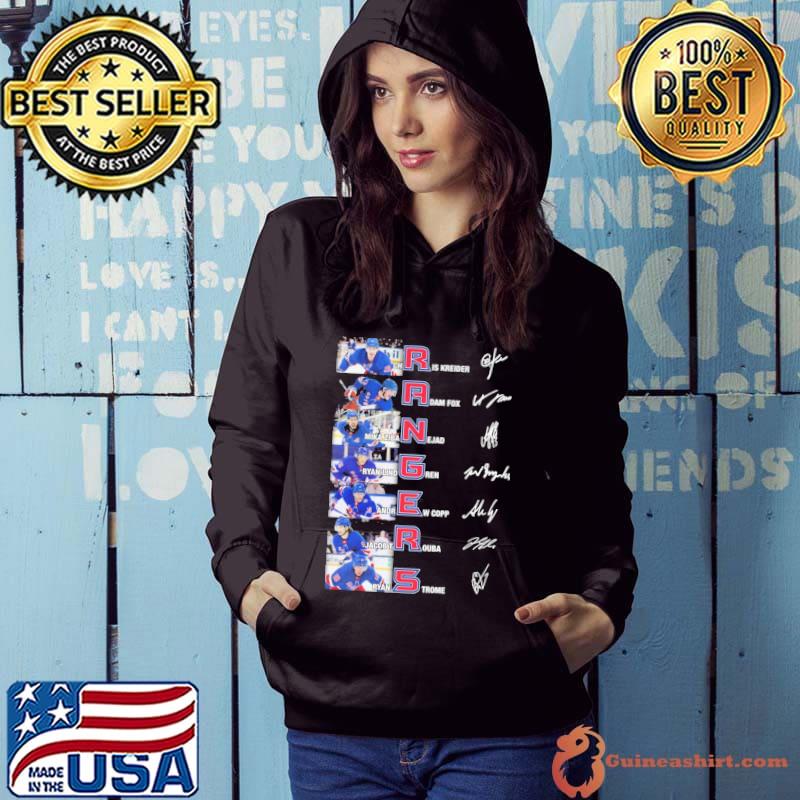 New York Rangers Members Signatures Shirt