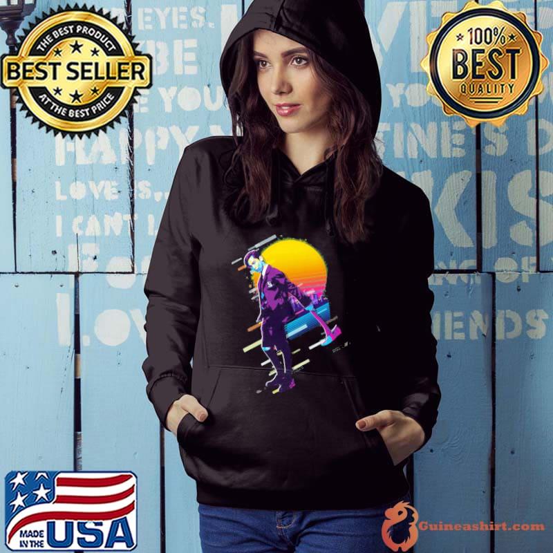 Number five in retro sunset 80s style the umbrella academy movie shirt