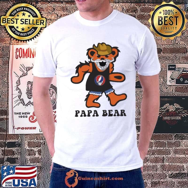 Papa grateful dead bear shirt