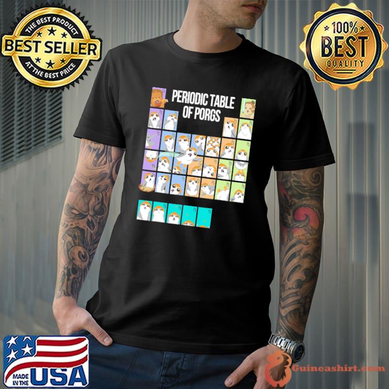 Periodic table of porgs cute group Star wars s Unisex