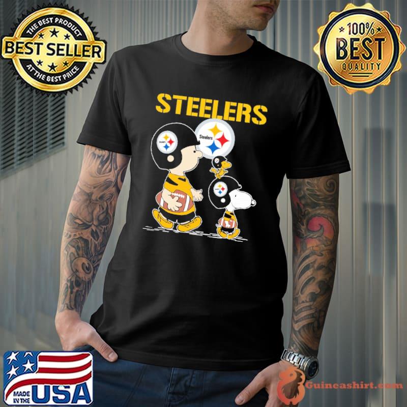 Pittsburgh Steelers Lets Play Football Together Snoopy T-Shirt - T-shirts  Low Price