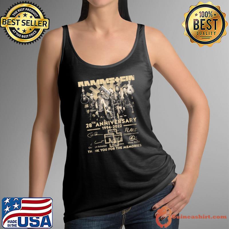 Rammstein 28th anniversary 19942022 signatures world tour 2022 s Tank Top