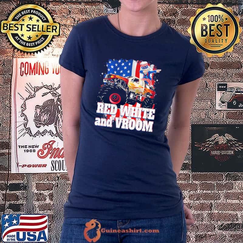 Red white and vroom monster truck 4th of july s Ladiestee