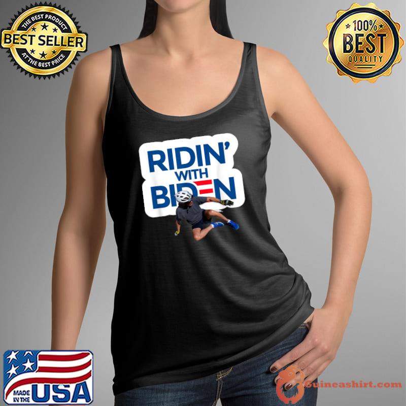 Ridin' with Biden - biden verses bicycle meme funny biden T-Shirt Tank Top