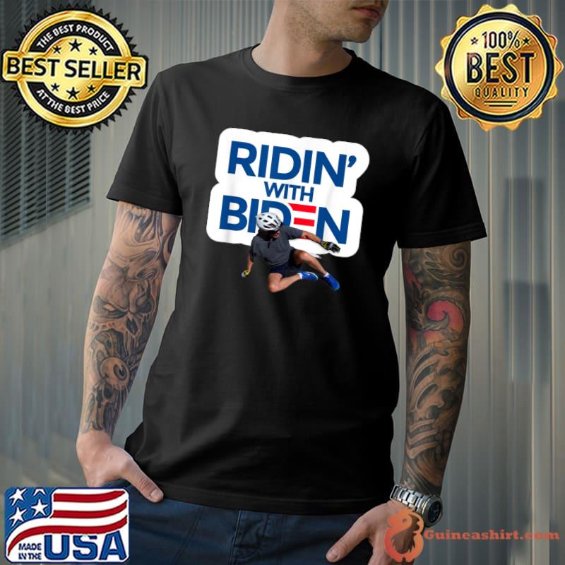 Ridin' with Biden - biden verses bicycle meme funny biden T-Shirt Unisex