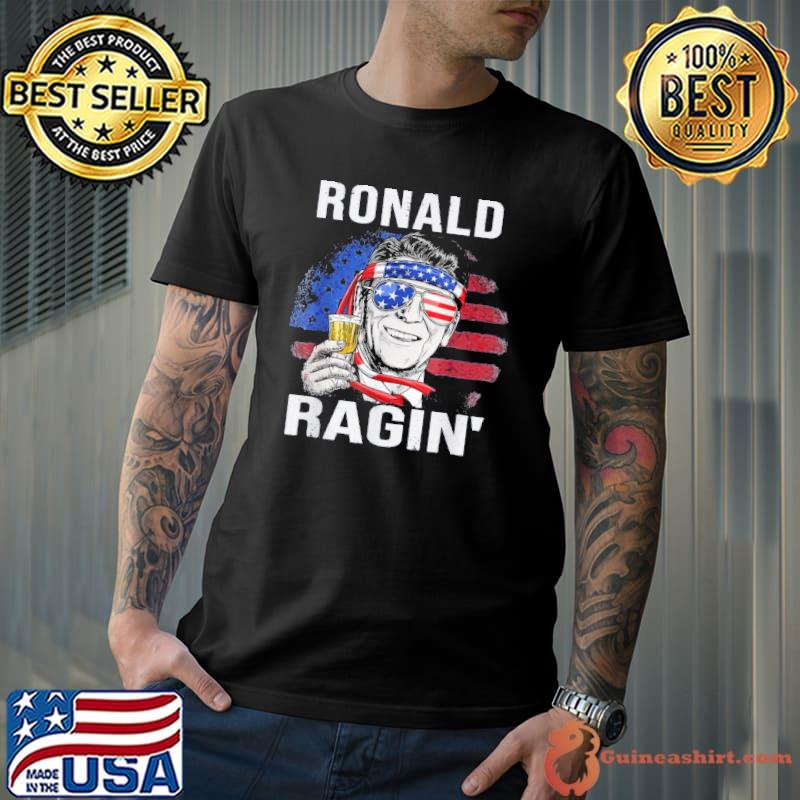 Ronald ragin' reagan funny 4th of july drinking team s Unisex