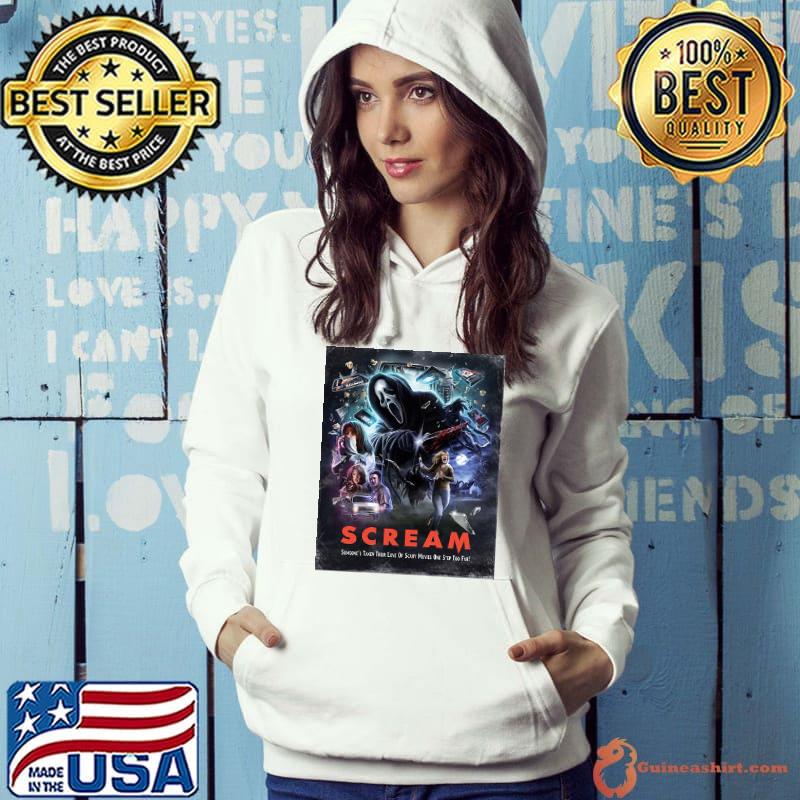 Scream someone's taken their love of scary movies one step poster s Hoodie