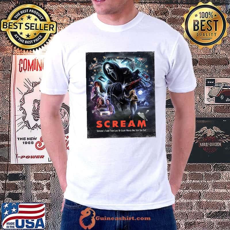 Scream someone's taken their love of scary movies one step poster shirt