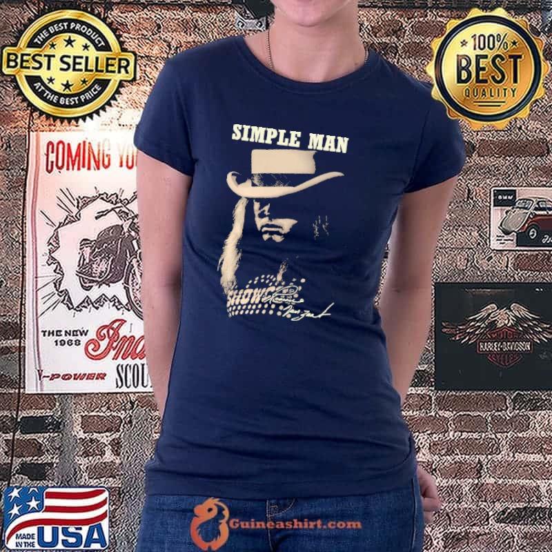 Simple Man Ronnie Van Zant Shirt Ladiestee