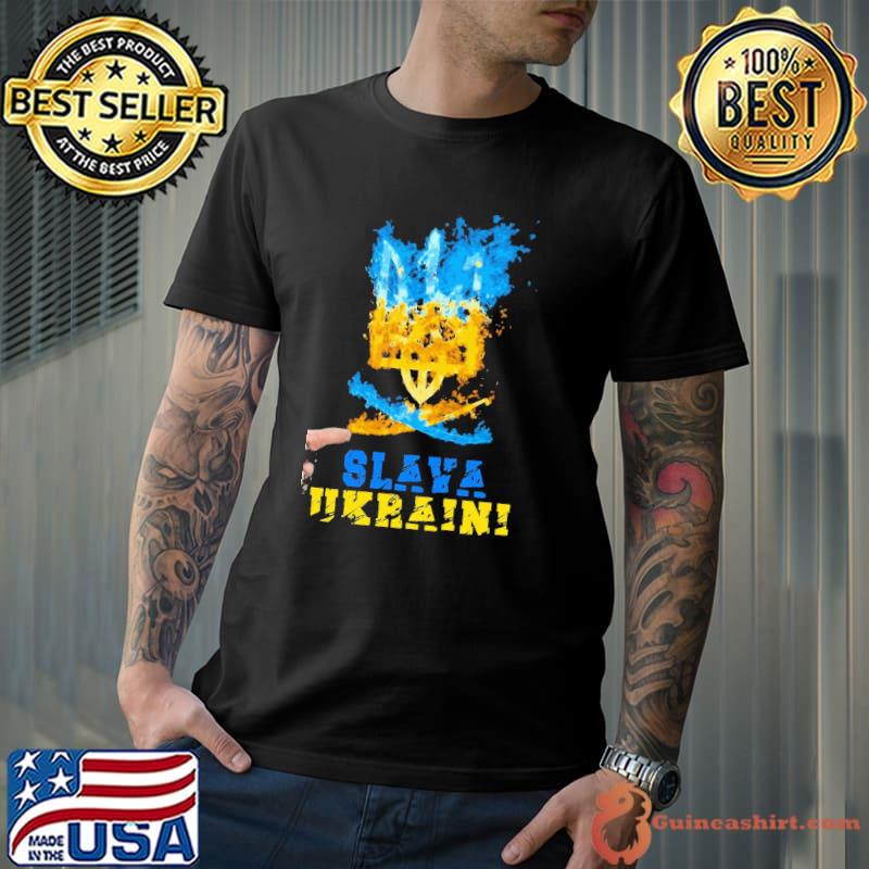 Slaya Ukraini Fire Shirt