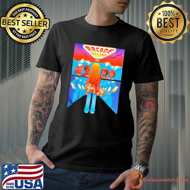 Stranger things fan art arcade group comic poster s Unisex