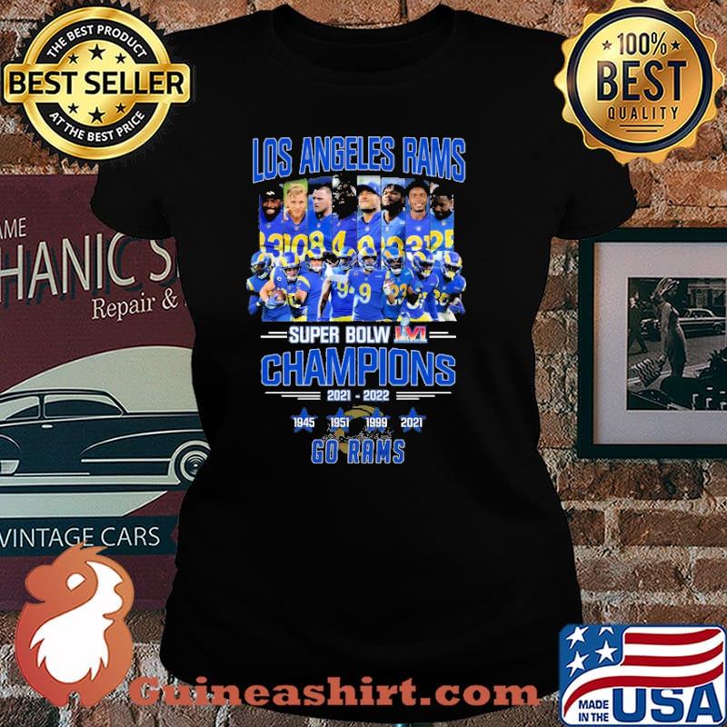 Super bowl lvI champions los angeles rams team shirt