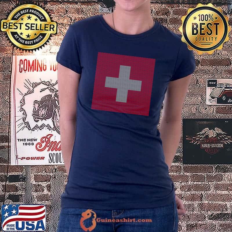 Switzerland flag T-Shirt Ladiestee