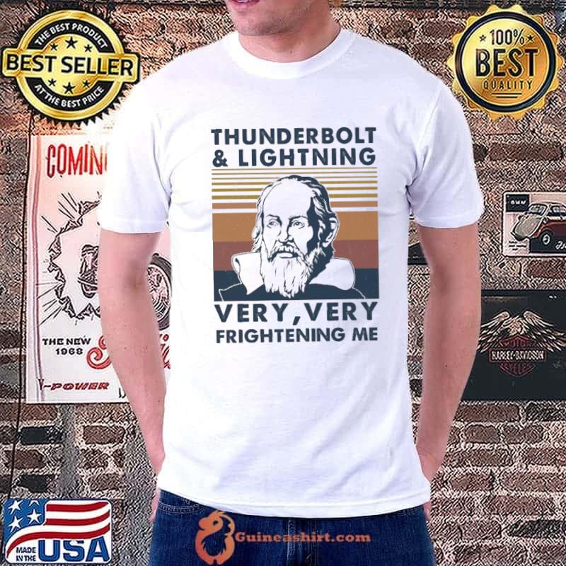 Thunderbolt and lighting very frightening me vintage shirt