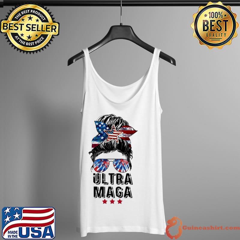Ultra Maga Messy Bun Girl s Tank Top